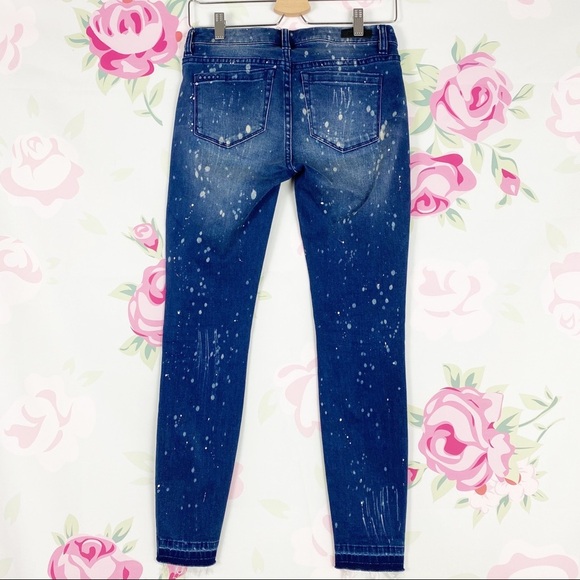 Blank NYC Intro Bleach Dye Paint Skinny Jeans 26 - Picture 6 of 9